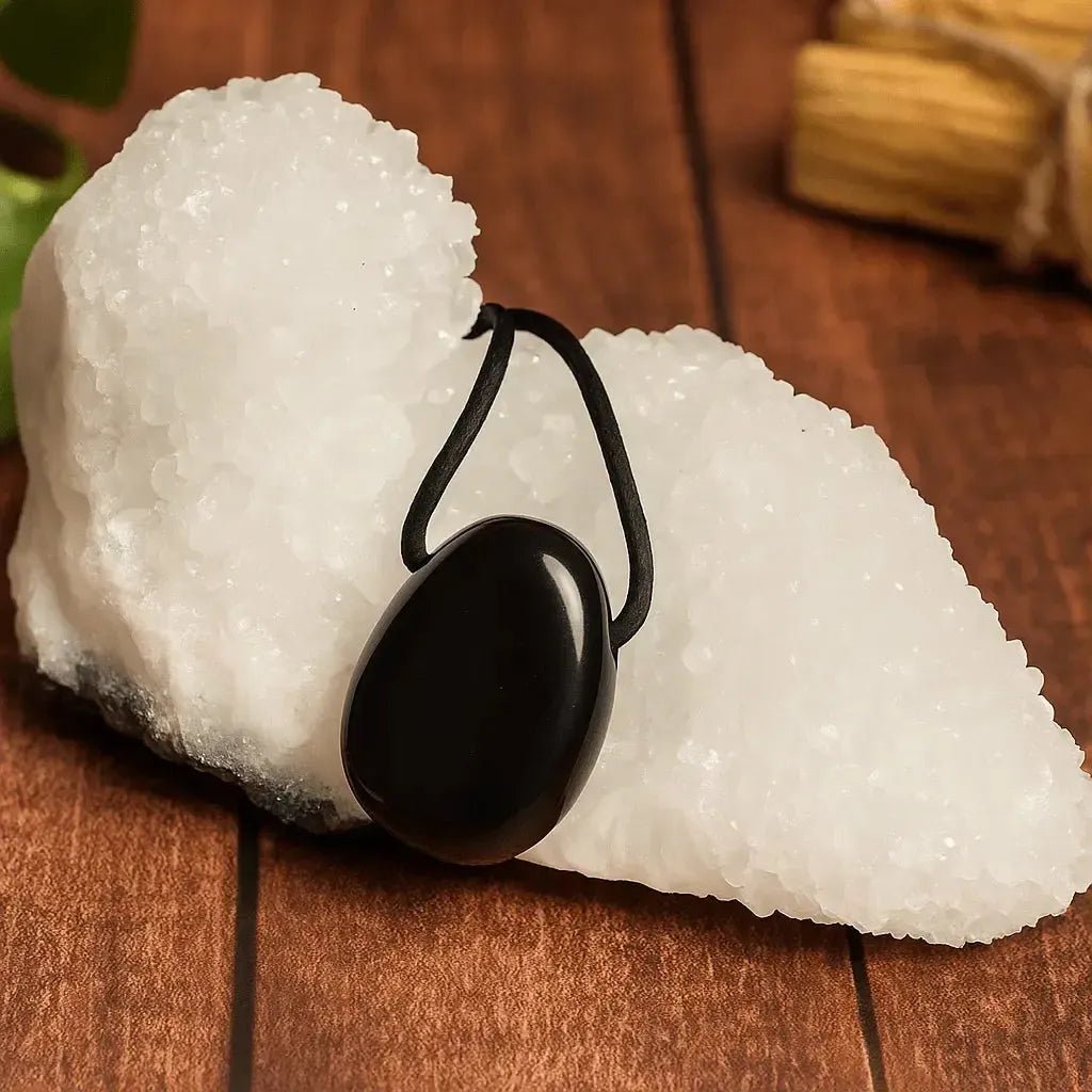 Collar de Shungita en Perita – Neutralización y Enraizamiento - Luary Magic