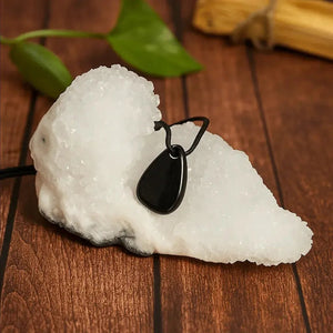 Collar de Turmalina Negra en Caramelito – Protección y Estabilidad