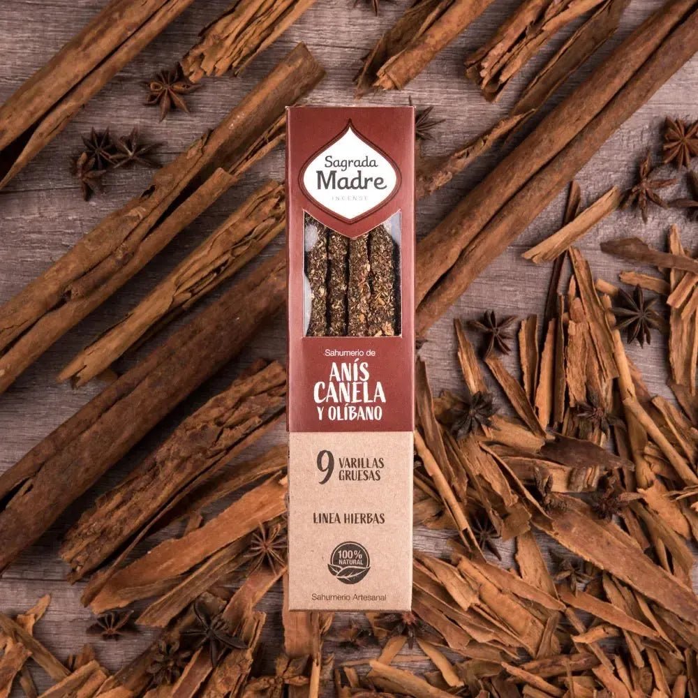 Incienso - Sahumerio de Anís, Canela y Olíbano (9 varillas) - Brujy Magic