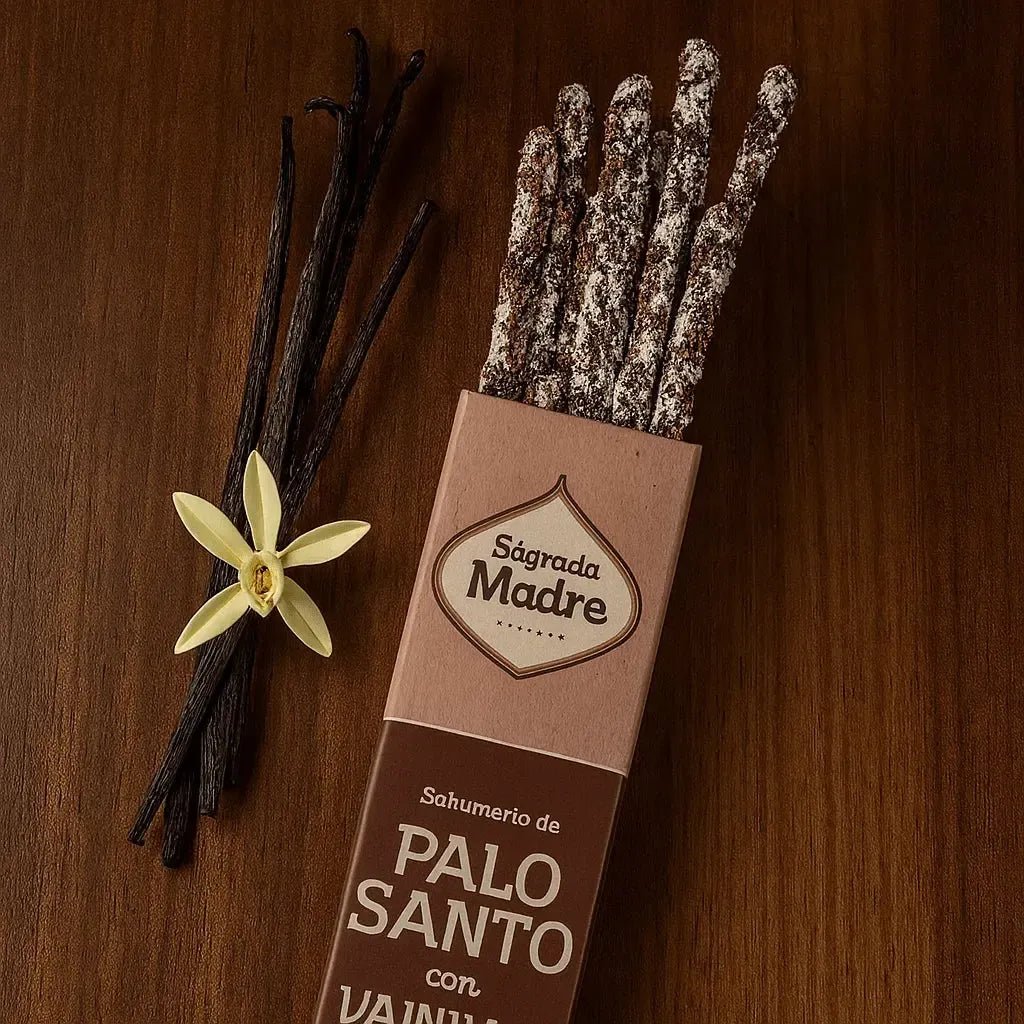 Incienso - Sahumerio de Palo Santo y Vainilla (8 varillas) - Brujy Magic