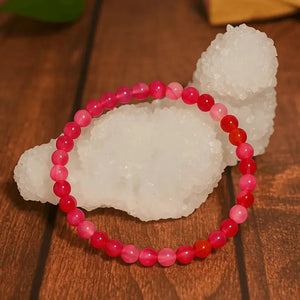 Pulsera de Ágata Rosa - Mineral para Amar con los pies en la tierra