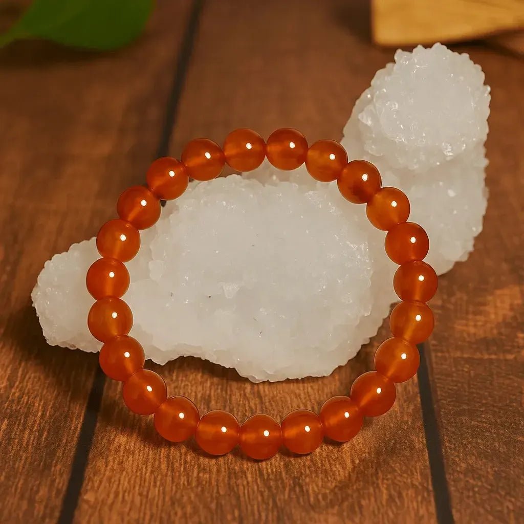 Pulsera de Cornalina - Mineral de la energía física - Pulsera - Brujy Magic