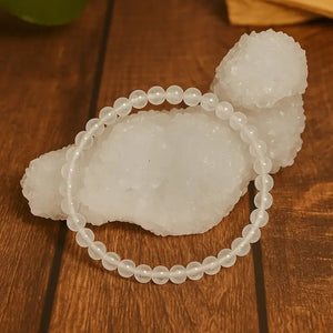 Pulsera de Cuarzo Blanco - Cristal de Claridad Energética