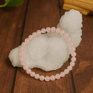 Pulsera de Cuarzo Rosa - Mineral del Amor