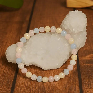 Pulsera de Morganita - Mineral de la sanación afectiva