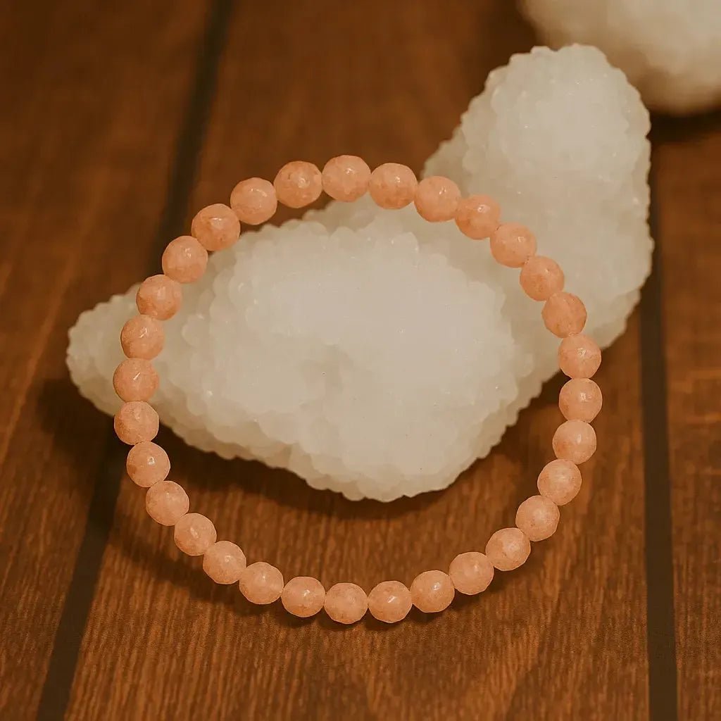 Pulsera de Piedra Sol Faceteada – Mineral de Vitalidad y Confianza - Luary Magic