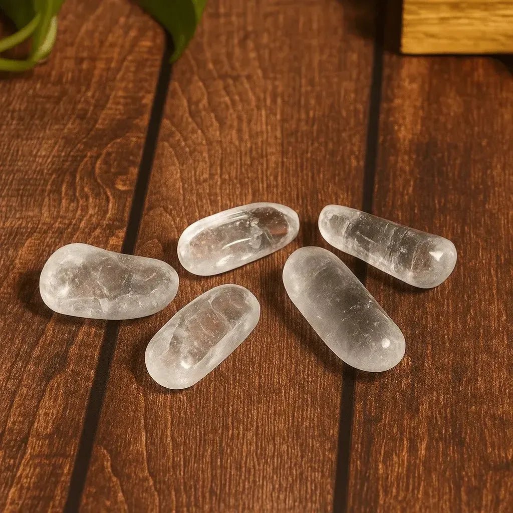 Rodado Alargado de Cuarzo Transparente - Mineral de la amplificación energética(1ud) - Luary Magic