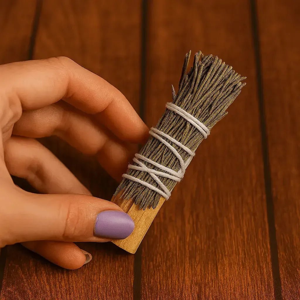 Sahumerio Atado - Palo Santo con Romero - (1ud) - Brujy Magic