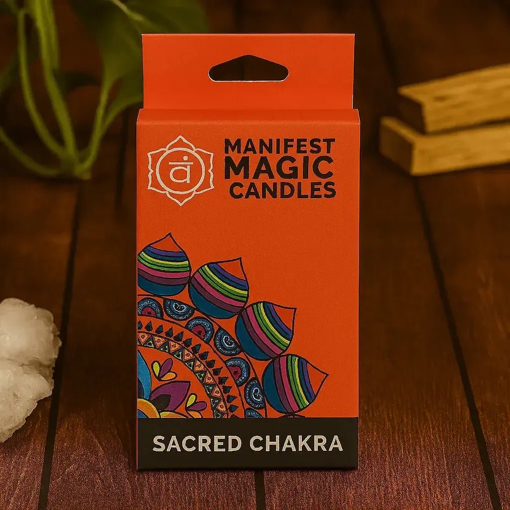 Vela pequeña de Ritual - Naranja Chakra Sacro (pack de 12) - Brujy Magic